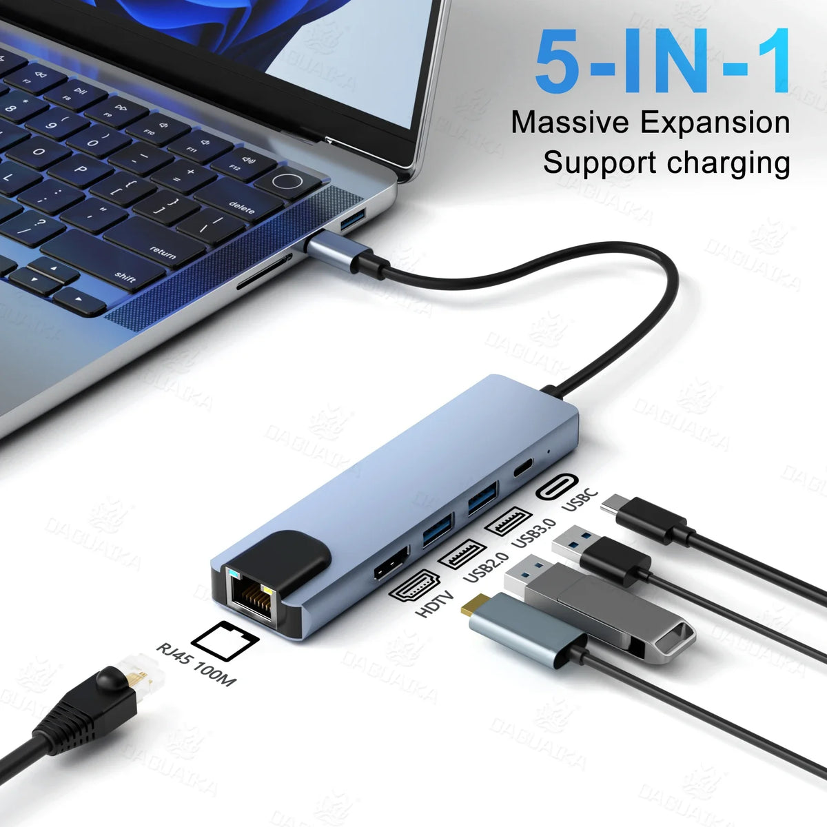 Adaptateur USB C 8 en 1