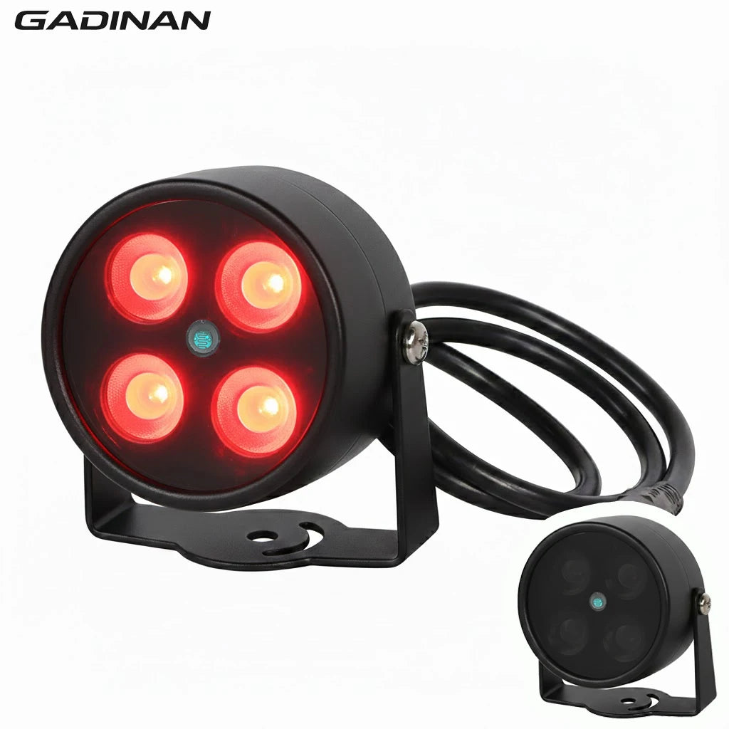 Illuminateur infrarouge à 4 LED vision nocturne pour caméra