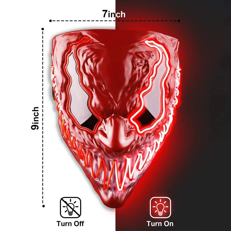 Masque Venom Halloween avec LED intégrée
