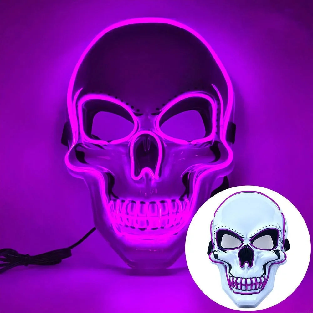 Masque crâne avec LED