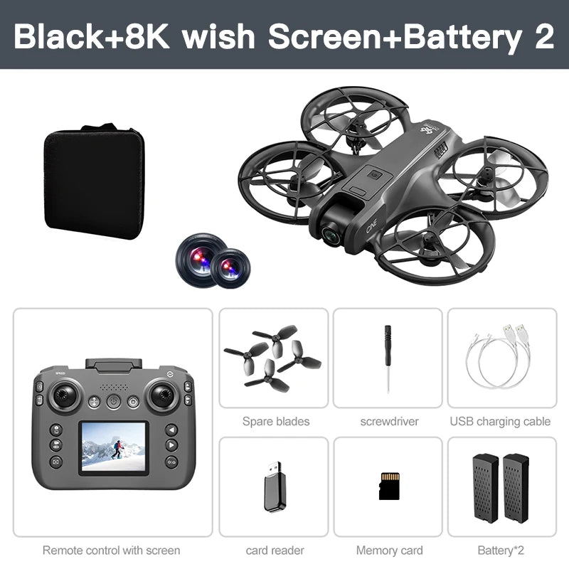 Mini Drone V666 Originel 4K Professionnel avec Double Caméra 8k
