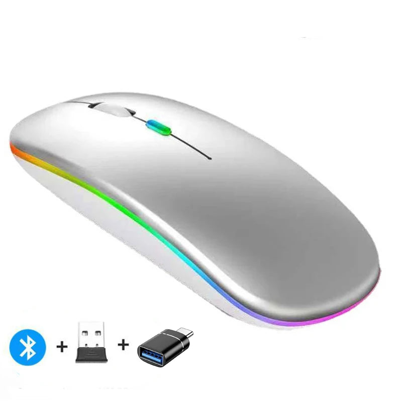 Souris sans fil Bluetooth rechargeable