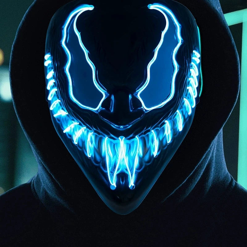 Masque Venom Halloween avec LED intégrée