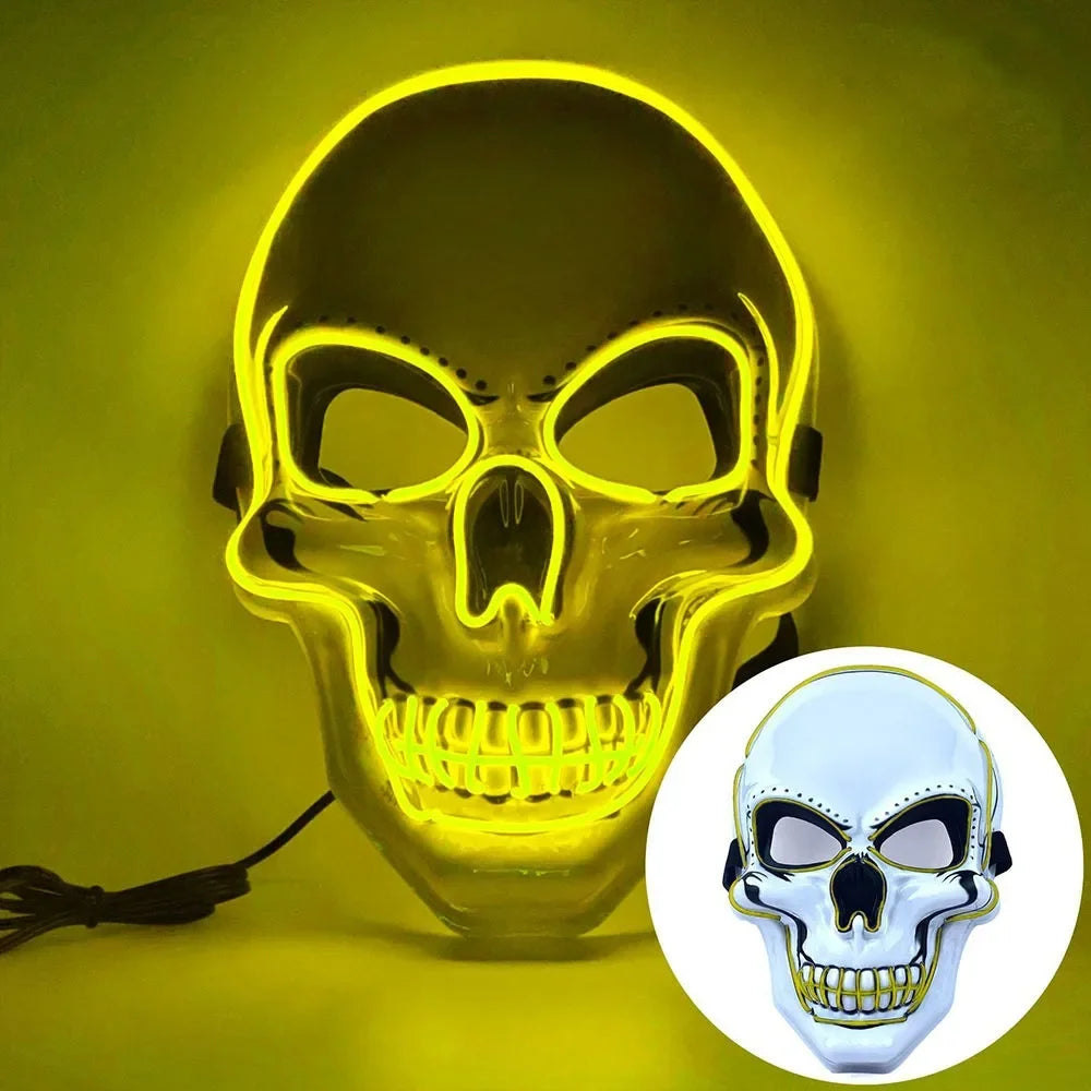 Masque crâne avec LED