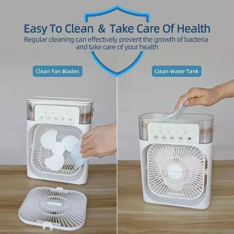 Ventilateur humidificateur multifonction à 5 sorties de brumisation