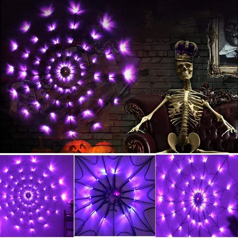 Guirlande toile d'araignée Halloween