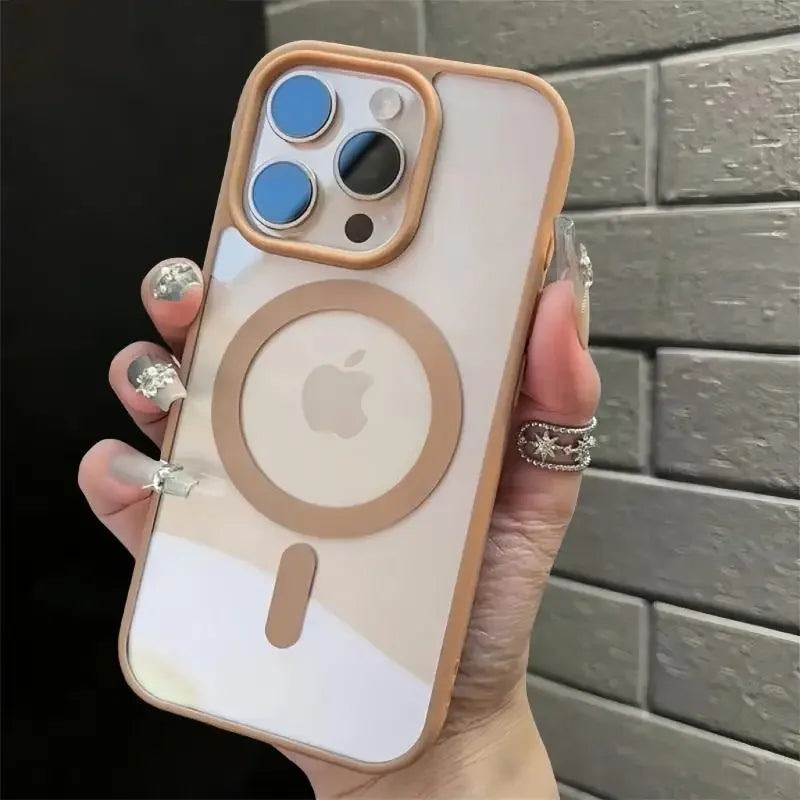 Coque magnétique transparente iPhone 18 16 17 Air 16e 15 14 Plus 13 12 11 Pro Max