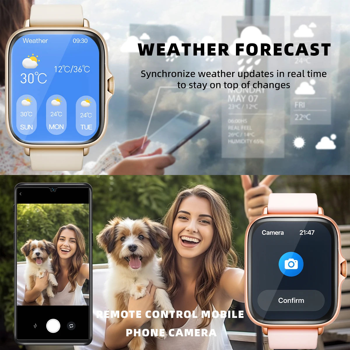 Montre Connectée avec podomètre Pour Iphone et Android