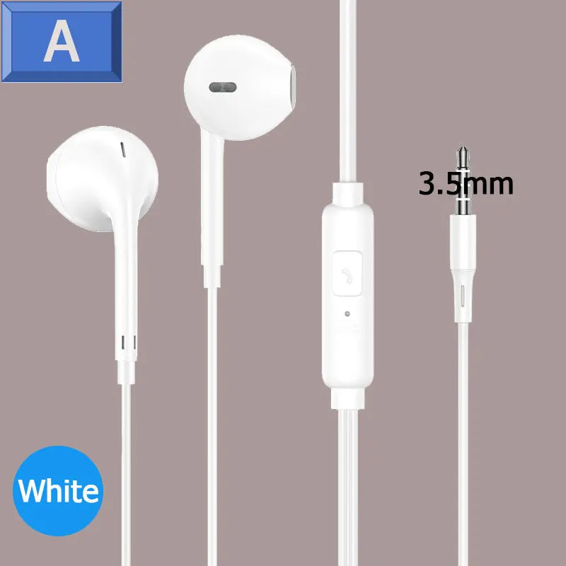 Écouteurs intra-auriculaires filaires avec Microphone