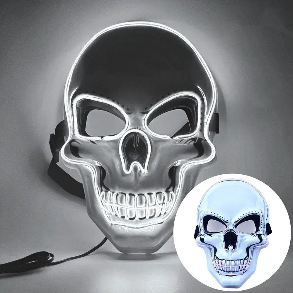 Masque crâne avec LED