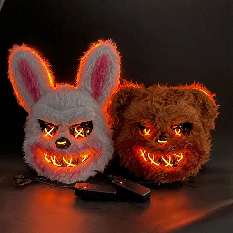 Masque de lapin et Ours Halloween