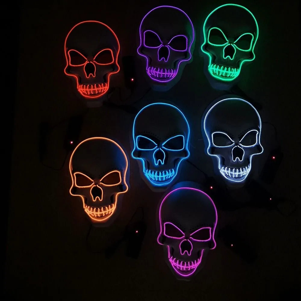 Masque crâne avec LED
