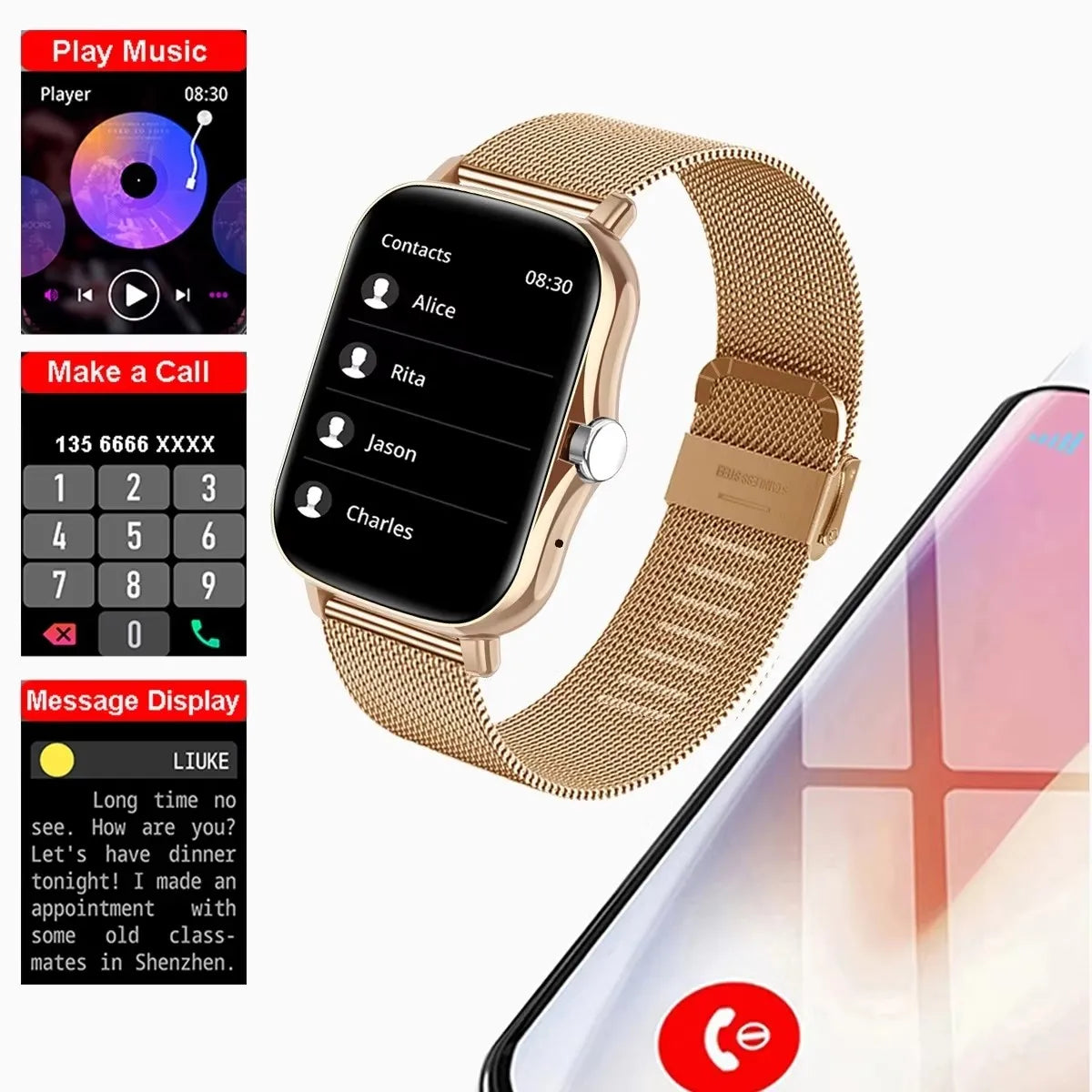 Montre connectée multifonctionnelle
