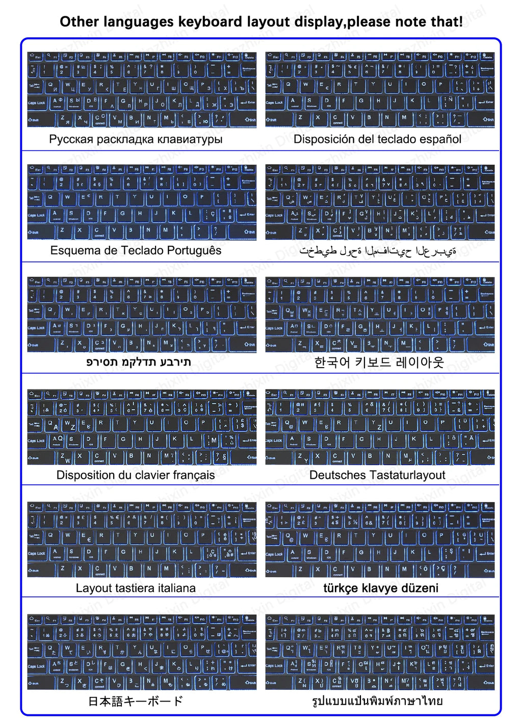 Clavier 10 pouces et souris sans fil
