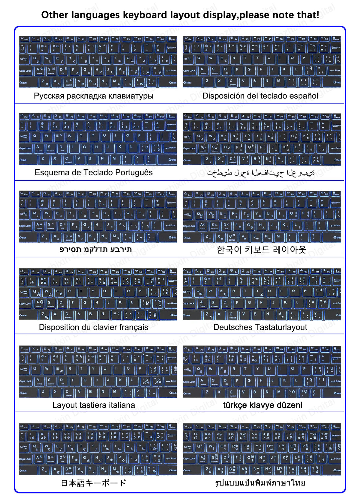 Clavier 10 pouces et souris sans fil