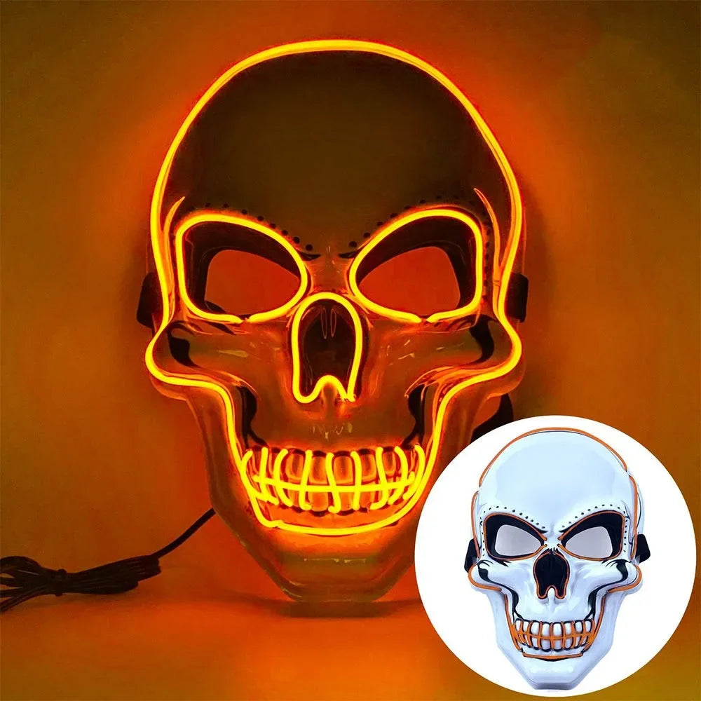Masque crâne avec LED