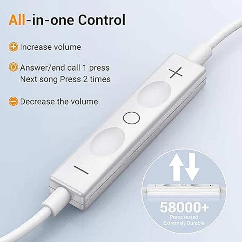 Ecouteurs filaire compatible avec iPhone