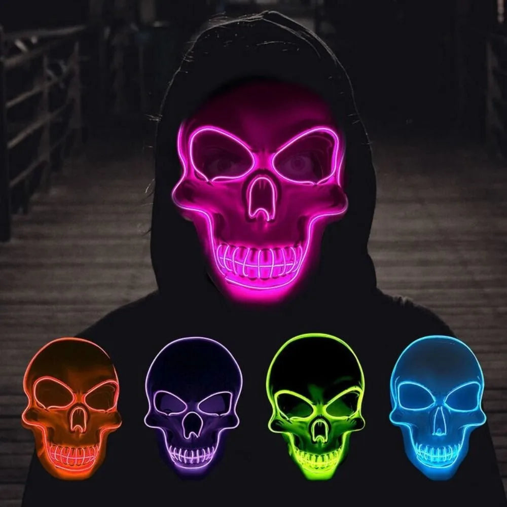 Masque crâne avec LED