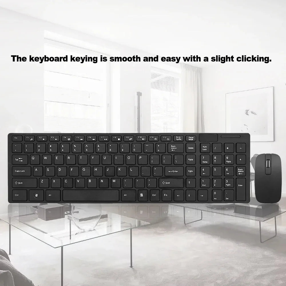 Clavier et souris sans fil compatible avec Windows, PC, Android et IOS