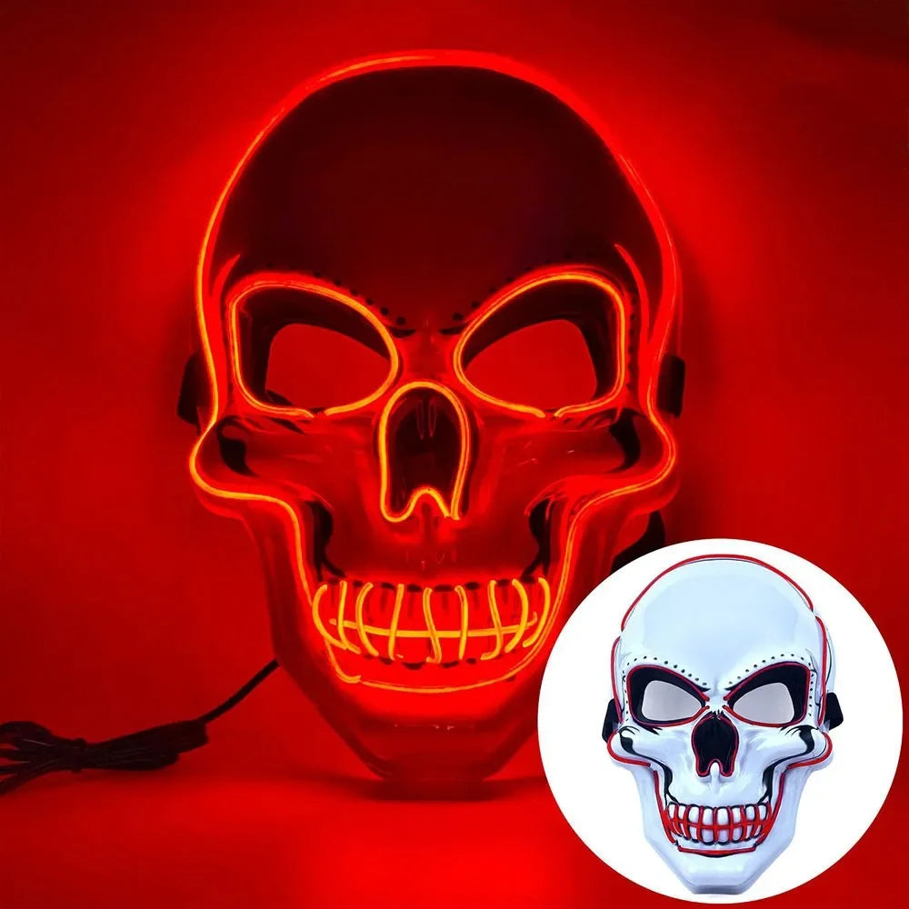 Masque crâne avec LED