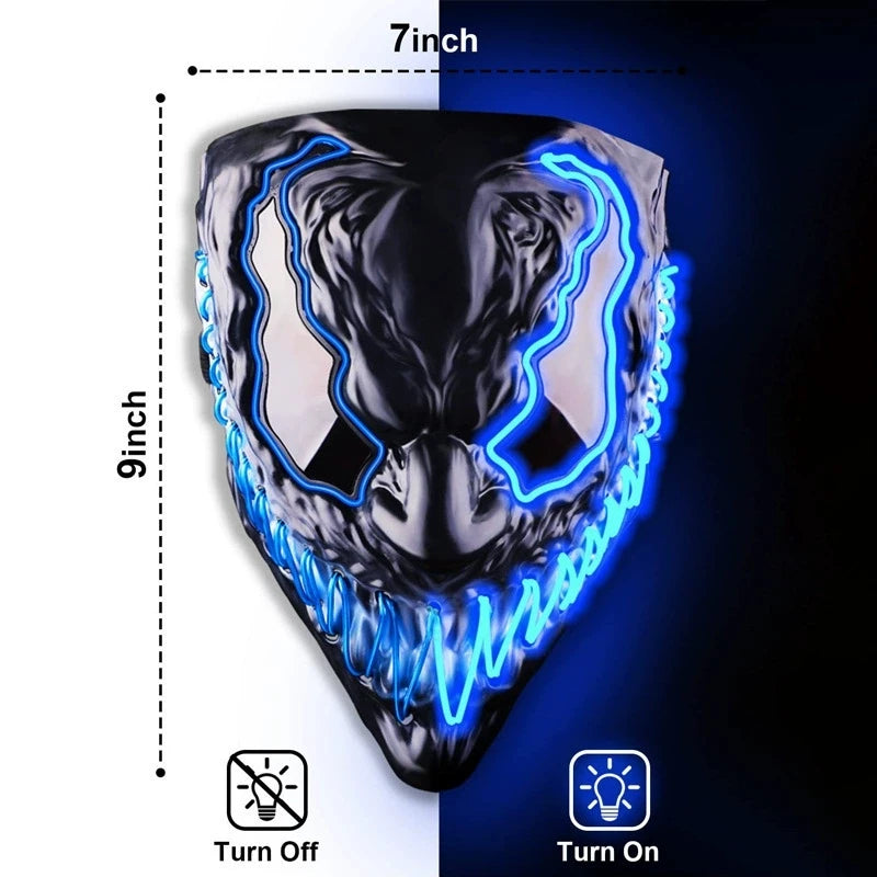 Masque Venom Halloween avec LED intégrée
