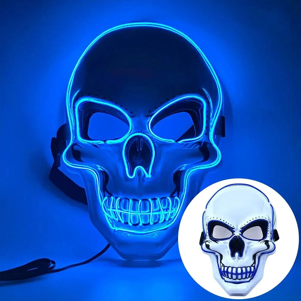 Masque crâne avec LED