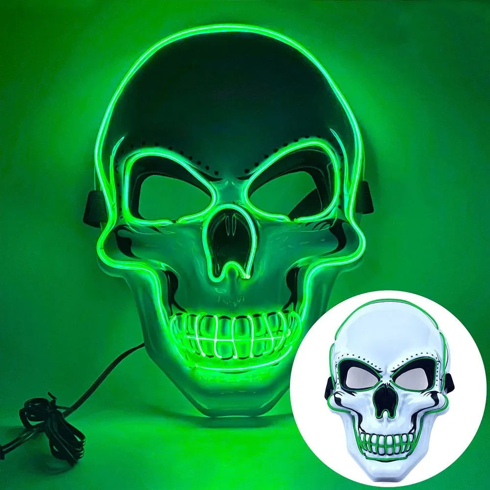 Masque crâne avec LED