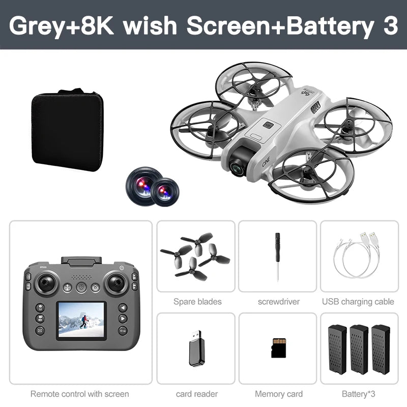 Mini Drone V666 Originel 4K Professionnel avec Double Caméra 8k