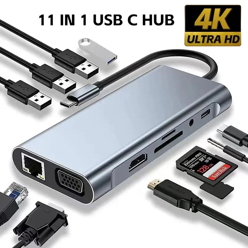 Adaptateur USB C 8 en 1