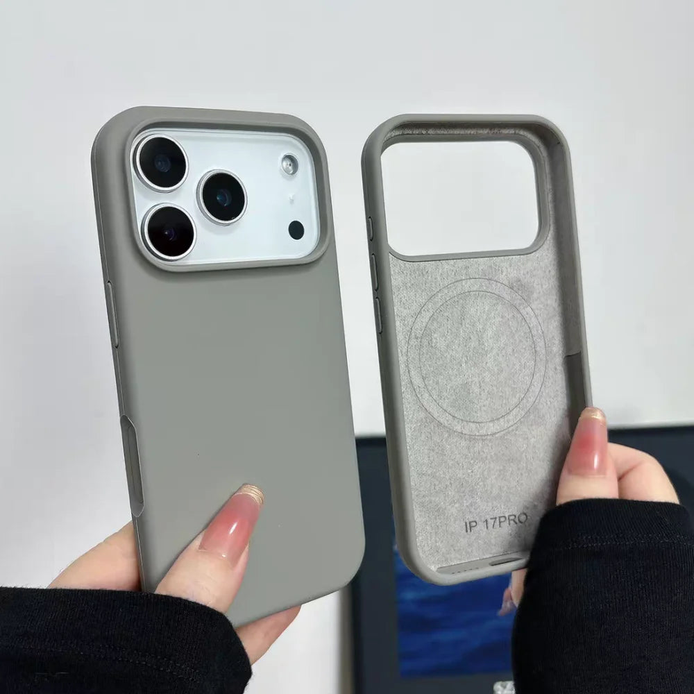 Coque en silicone magnétique iPhone 17 Pro Max 18 15 14 13 12 16 Pro Max 15 14 Plus