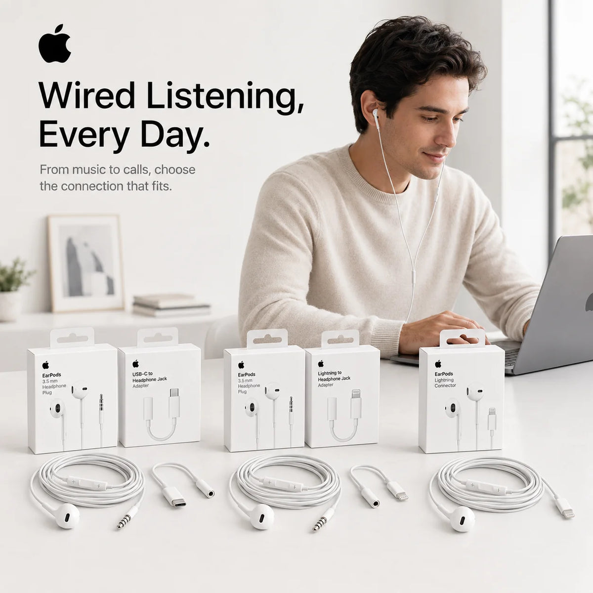 Ecouteur compatible avec IPhone et Android