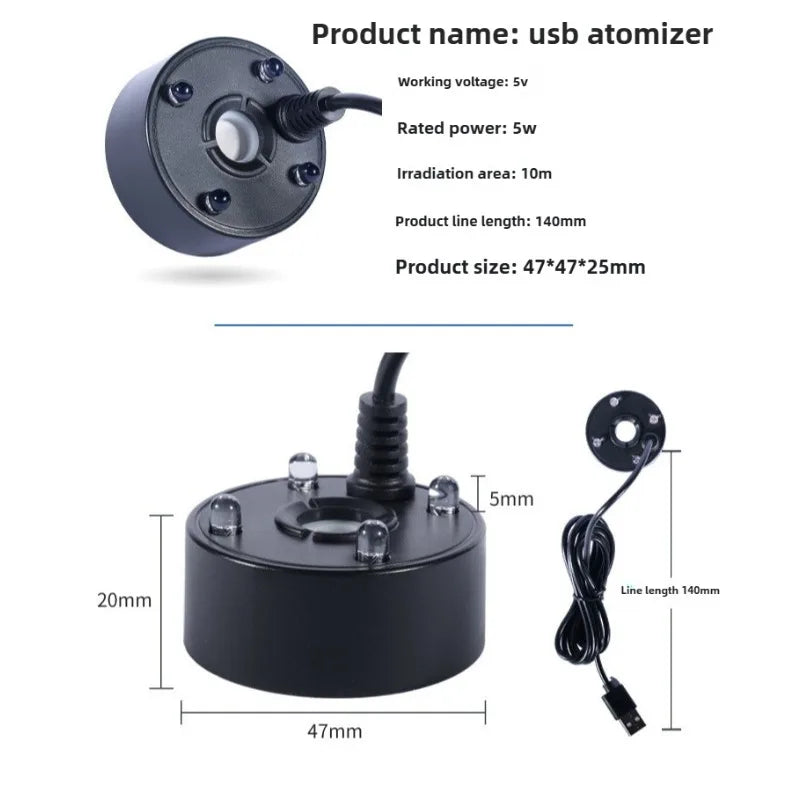 Brumisateur USB 5V avec LED