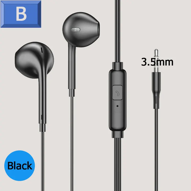 Écouteurs intra-auriculaires filaires avec Microphone