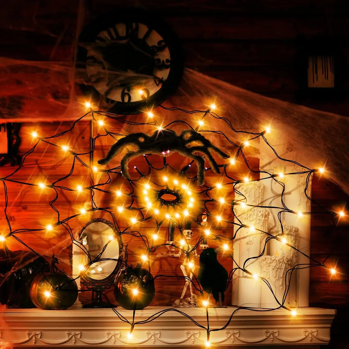 Guirlande toile d'araignée Halloween