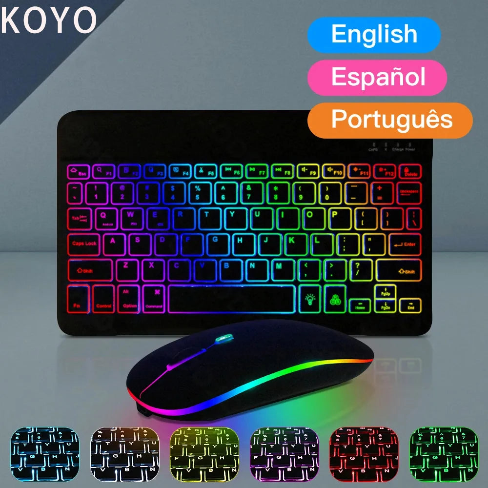 Clavier 10 pouces et souris sans fil