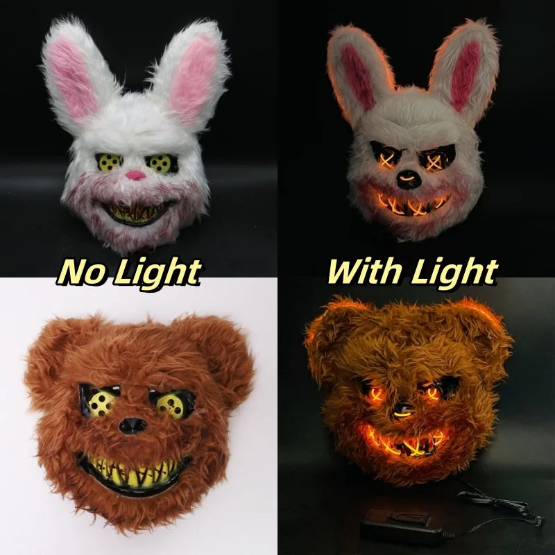 Masque de lapin et Ours Halloween