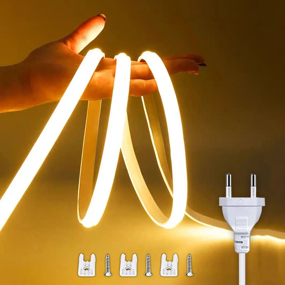 Bande LED COB étanche avec interrupteur marche/arrêt