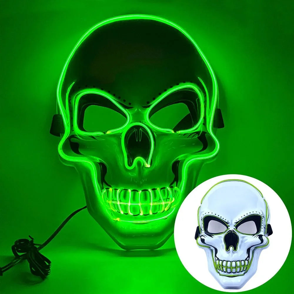 Masque crâne avec LED