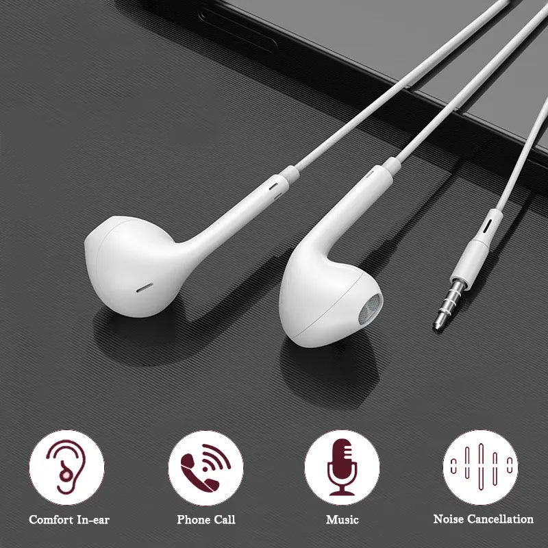 Écouteurs intra-auriculaires filaires avec Microphone