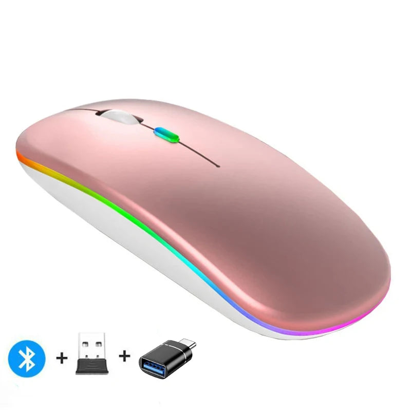 Souris sans fil Bluetooth rechargeable