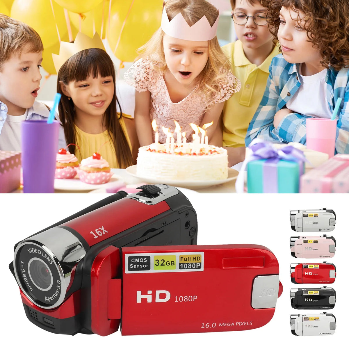 Camescope numérique HD 1080p 16 MP