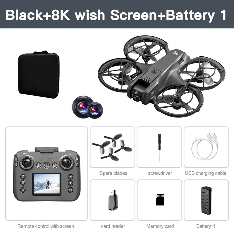Mini Drone V666 Originel 4K Professionnel avec Double Caméra 8k