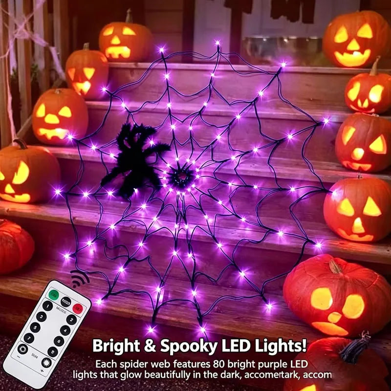 Guirlande toile d'araignée Halloween
