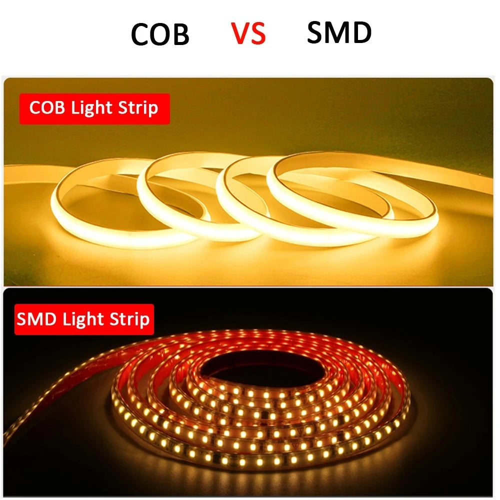 Bande LED COB étanche avec interrupteur marche/arrêt