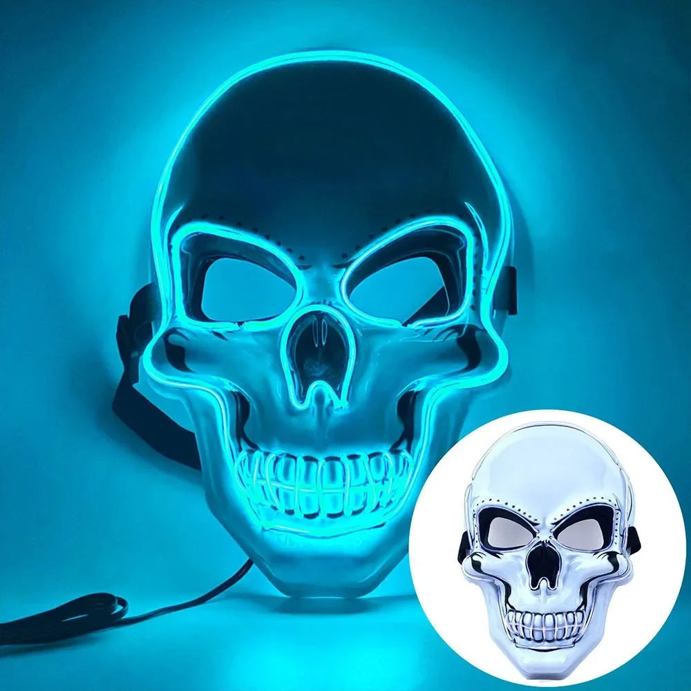 Masque crâne avec LED